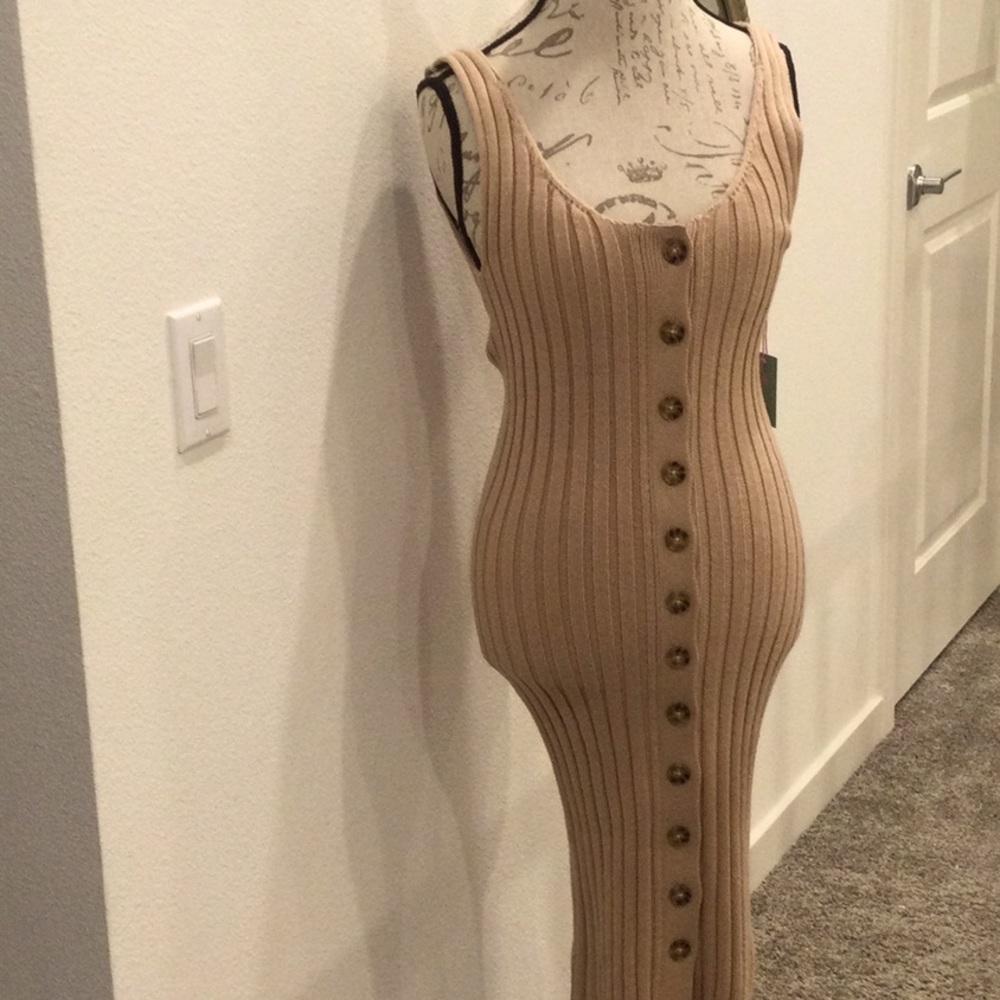 NWT forever 21 beige Sweater dress
